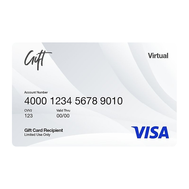 Visa® Virtual $200.00 Gift Card, Email Delivery image 1