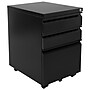 Mount-It! 3-Drawer Mobile File Cabinet, Letter & Legal Size, Lockable, 23.72"H x 14.7"W x 18.11"D, Black (MI-941B)~#|#~F970FACB-F3AC-4A5E-945246F96DC03BE0_sc7