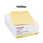 Staples Clasp & Moistenable Glue Kraft Catalog Envelopes, 7.5"L x 10.5"H, Brown, 100/Box (233577/19268)~#|#~F972F583-6178-4A6C-B18AEFD719EC7CE5_sc7