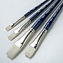 Silver Brush Bristlon Short Handle Brights Brushes, 4/Set (SLVBR1959)~#|#~F974C01F-1754-414A-844368B6AA25C2CD_sc7