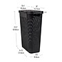 Mind Reader 10.5 Gallon Hamper with Lid, Plastic, Black, 3/Pack (3PKHAMP40-BLK)~#|#~F97C4F13-0BBA-4502-988447CEE90F3259_sc7