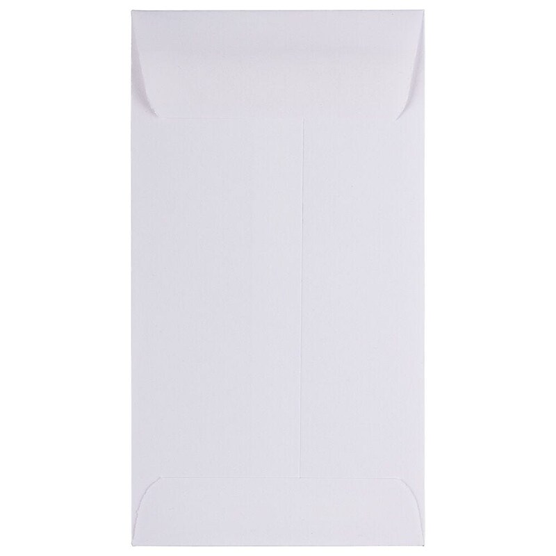 JAM Paper #5 Coin Envelopes 2 7/8" x 5 1/4", White, 100/Pack (16211217d) image 1