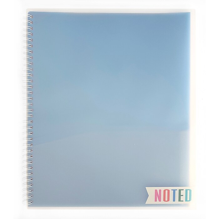 Carolina Pad Noted Matte 10 Pocket Plastic Portfolio Folder with