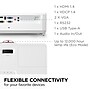 ViewSonic HDMI/USB/Audio Line In/VGA WXGA Short Throw Projector, White (PS502W)~#|#~F981054E-DD63-4132-926A762588F341B9_sc7