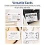 Avery Rectangle Matte Blank Card, White, 100/Pack (19479399863)~#|#~F9829630-9FCF-4E78-B12843B1440AFAA0_sc7