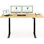 FlexiSpot E7 Pro 78"W Electric Adjustable Standing Desk, Bamboo/Black (E7BPRO7830LBZB)~#|#~F98435C3-AAD6-4461-8AD52C4F60693235_sc7