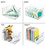 iDESIGN Small Stackable Plastic Storage Bin, Clear, 2/Pack (28169M2)~#|#~F986DFDE-F18C-4777-8491679EFCF64B46_sc7