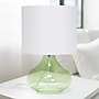 Creekwood Home Modern Glass 13.75" LED Table Lamp, Green/White (CWT-1014-GW)~#|#~F9873B10-DBDE-4019-B57050DD3AC17F98_sc7