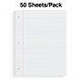 Staples® College Ruled Filler Paper, 8.5" x 11", 50 Sheets/Pack (ST22643D)~#|#~F988E87D-327C-4B8B-BC0F9CD6D9A1C9E6_sc7