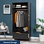Sauder HomePlus 71"H Storage Armoire with 2 Shelves, Raven Oak (446896)~#|#~F9892A0C-9455-4E7C-B1971F838E3C5527_sc7