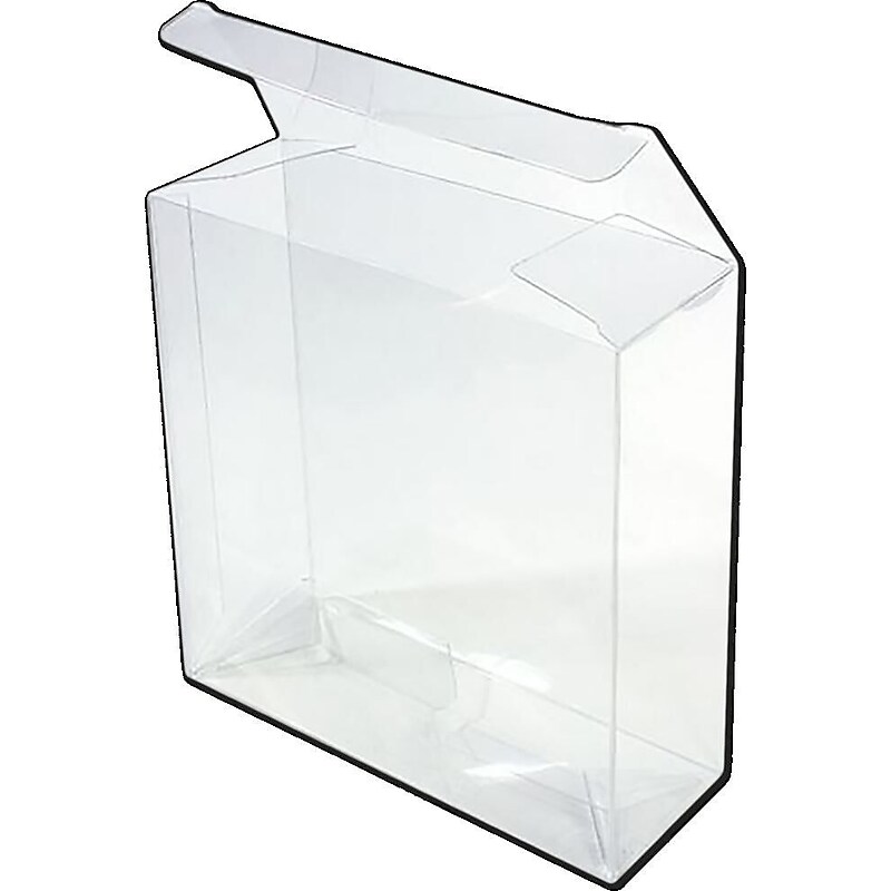 JAM Paper Pop & Lock Top Clear Gift Boxes, 5 5/8" x 2" x 5 5/8", 25/pack (CB-PLB197) image 1