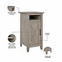 Bush Furniture Key West 30" Small Storage Cabinet with Door and 3 Shelves, Washed Gray (KWS116WG-03)~#|#~F98ACA83-60F8-4DC2-9D022FCBC9862F54_sc7