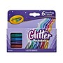Crayola Glitter Kids Marker, Bold, Assorted Colors, 6/Pack (58-8629) ~#|#~F98AF311-8AEC-4F0C-B0BF928CED2D16CD_sc7