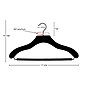 Nahanco 17" Wood Contemporary Suit Hanger, Black, 100/Pack (2007-21B)~#|#~F98C93BC-EFF5-47EB-8450101E5650229F_sc7