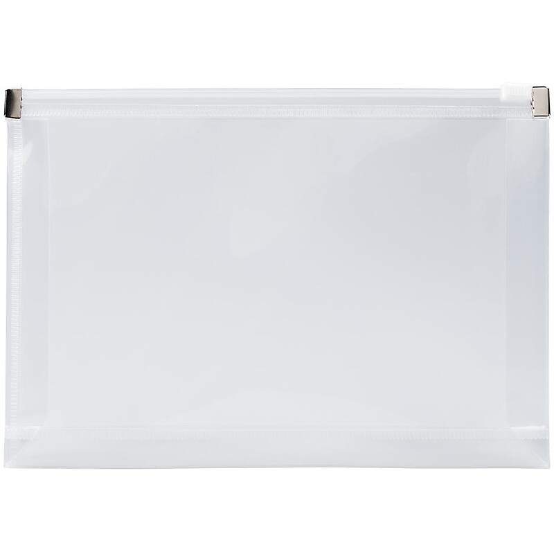 JAM Paper Premium Expanding Wallet with Zipper Closure, Other, Clear, 3/Pack (920Z1clx3) image 1