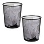 Mind Reader Metal Mesh Trash Can Without Lid, 4.4 Gallon, Black, 2/Pack (2CIRGA-BLK)~#|#~F9931754-0788-4771-846B7A1CE6556C35_sc7
