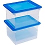 Storex File Storage Box with Snap-On Lid, Letter/Legal Size, Clear/Blue (STX61508U01C)~#|#~F993C3D4-3F17-429F-BA8CB90A7F90CD0B_sc7