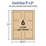 Avery Matte General Use Blank Cards, Kraft Brown, 150/Pack (95335)~#|#~F9975FD7-6859-469D-AEC04C0178EA733A_sc7