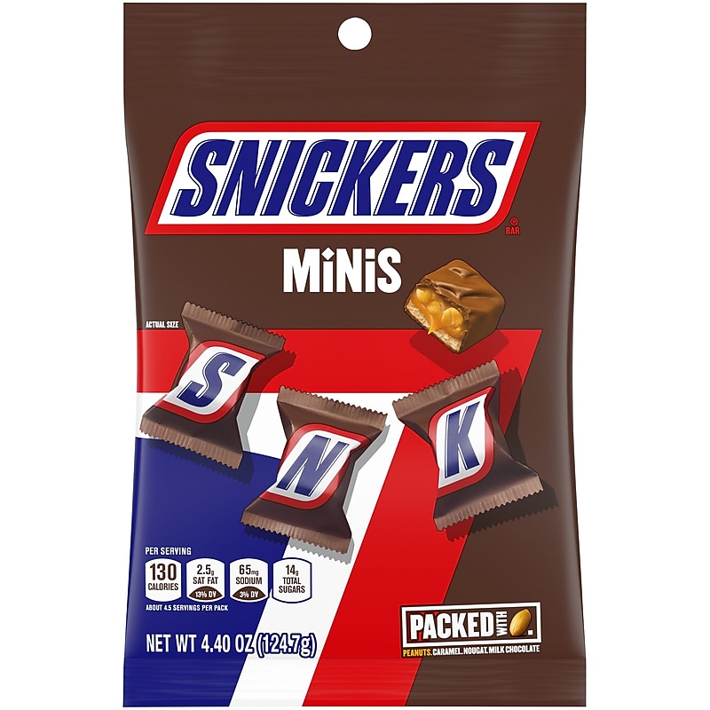 Snickers Minis Milk Chocolate Candy Bars, 4.4 oz., 12/Pack (MMM01502) image 1