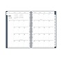 2026 Blue Sky Solid Steel 8" x 5" Weekly & Monthly Personal Organizer, Plastic Cover, Blue (158003)~#|#~F99B482B-5919-4106-A52BC4C896E58948_sc7