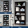 Sauder Select 70"H 5-Shelf Bookcase, Estate Black (414235)~#|#~F99DABBB-045F-4732-B30CCB8E98E62119_sc7