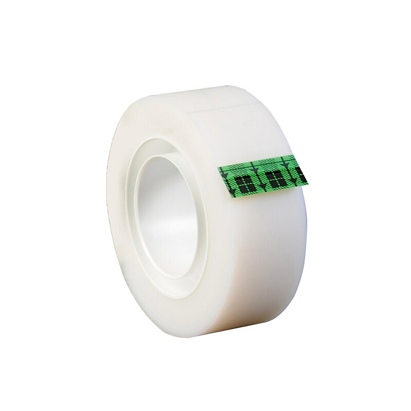 Scotch Magic Greener Invisible Clear Tape Refill, 0.75" x 25 yds., 1" Core, Transparent, 6 Rolls/Pack (812S6) image 1