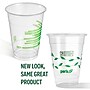 Perk™ Eco Compostable Plastic Cold Cup, 16 Oz., Clear/Green, 300/Carton (PK56197)~#|#~F9AFDFD3-F8A7-4917-94E24E2D3BE09F02_sc7