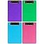 JAM Paper Plastic Clipboard, Mini Size, Assorted Colors, 4/Pack (331CPfassrt)~#|#~F9B2AD7D-A24D-4B99-B0C99B42A9212A65_sc7