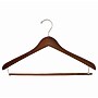 Nahanco 19" Wood Concave Ladies' Suit Hanger, Walnut, 100/Box (70-19GH)~#|#~F9B30C0D-98E5-4DC2-BE6C097F2964D85E_sc7