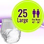 Embrace Adult Incontinence Underwear, Unisex, Large, Overnight, White, 25/Pack (600-PUB3)~#|#~F9B4B86F-61B9-4F1C-B455EB18B2200E81_sc7