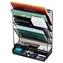 Mind Reader 4-Pocket Metal Wall Mount File Storage Desk Organizer, Black (MAGROUND-BLK)~#|#~F9B649A3-D97F-4D8C-8D72F2F4442AA26A_sc7