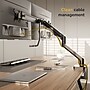 Mount-It! Dual Monitor Gas Spring Desk Mount with Crossbar For Screens Up to 32", Holds 19.8 lbs Per Arm, Black (MI-12002)~#|#~F9B95E69-1CC7-462F-AC1011A95DDD932B_sc7