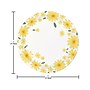 Creative Converting Sweet Daisy Party Dessert Plate, White/Yellow, 24/Pack (DTC372464PLT)~#|#~F9BB079E-89AA-44BC-B9DC8574507F6FCD_sc7