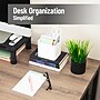 Mind Reader 2-Compartment Plastic Desk Organizer, White (SIMPORG-WHT)~#|#~F9BD41D1-7EFF-4F7D-A4C91E1DAD17973B_sc7
