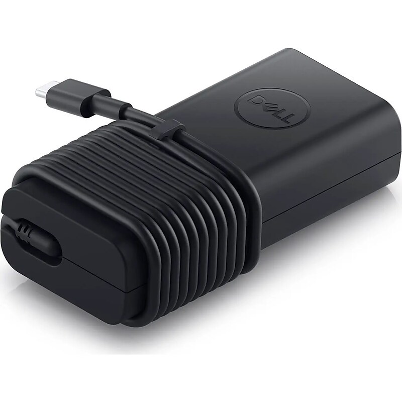 Dell 65W USB-C AC Adapter for Dell Inspiron/Latitude/Precision/Chromebook Laptop, Black (492-BCBI) image 1