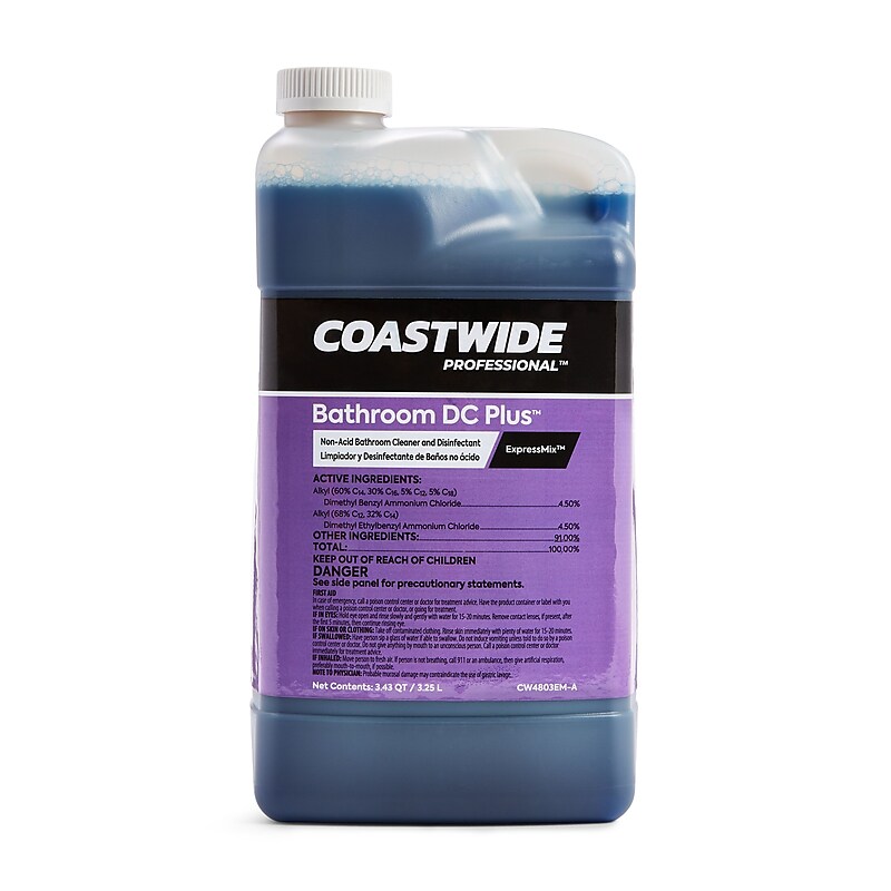 Coastwide Professional™ Bathroom DC Plus Cleaner and Disinfectant Concentrate for ExpressMix, 3.25L, 2/Pack image 1