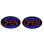 Alpine Industries Open Indoor LED Oval Sign,  23" x 14", 2/Pack (497-02-2PK)~#|#~F9CA4E13-BF2F-45DC-97E2B02D2496370A_sc7