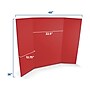 Flipside Tri-Fold Project Boards, 48" x 36", Corrugated Paper, Assorted Colors, 4/Pack (16073)~#|#~F9CACA6C-439B-4AB3-9D547691932472E7_sc7