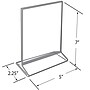 Azar Card Holder, Desktop/Countertop, Top/Side Loading Acrylic, 10/Pack (152799-SLV-10PK)~#|#~F9CBBAA6-915B-4C54-B81E7CAE51E638A3_sc7