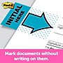 Post-it 'Initial Here' Message Flags, 1" Wide, Blue, 100 Flags/Pack (680-IH2)~#|#~F9CD94DB-B8E2-44B3-BCC6B59CA529AE8C_sc7