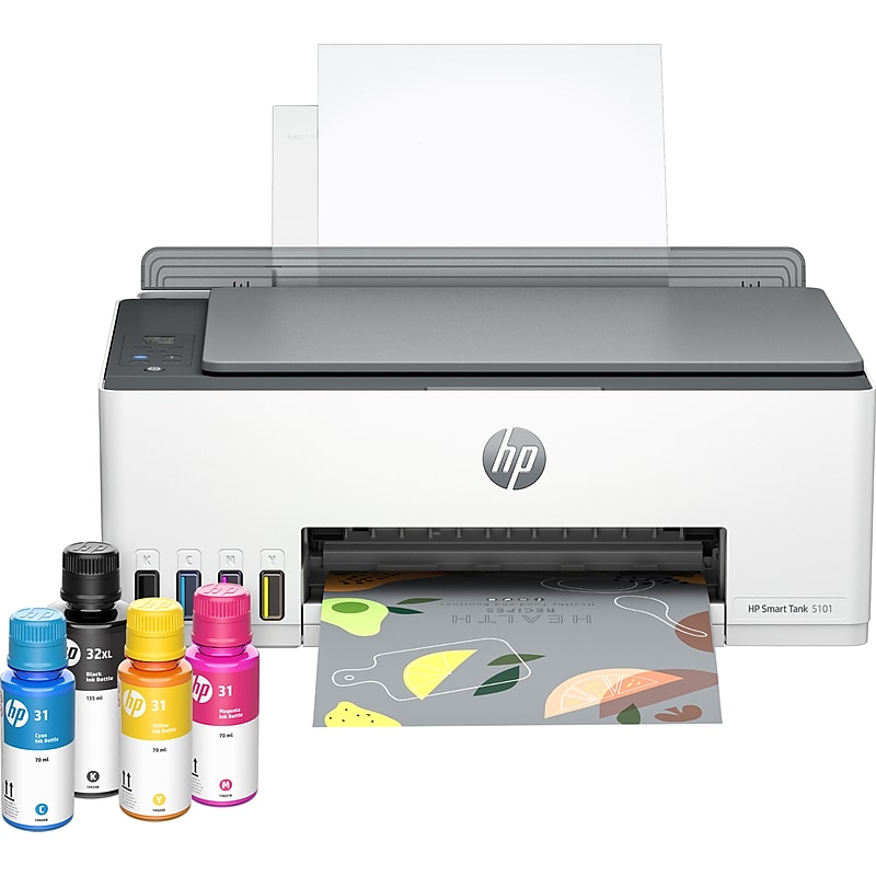 HP Smart Tank 5101 Wireless All-in-One Color Ink Tank Printer Scanner Copier, 2 years ink included (1F3Y0A) image 1