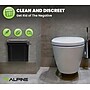 Alpine Industries Plastic Sanitary Napkin Disposal Receptacle, 10"x 5", Black (451-BLA-MK)~#|#~F9CF4CA9-F59D-4066-A80EBE0C5378B148_sc7