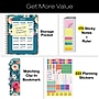 2026 Global Printed Products 8.5" x 11" Weekly & Monthly Planner, Paperboard Cover, Teal Floral (FSHN-CY26-8511-17)~#|#~F9D10183-7431-4367-AB365F112B9963A1_sc7