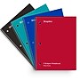 Staples® 3-Subject Notebooks, 8" x 10.5", Wide Ruled, 120 Sheets, Assorted Colors  (14574M)~#|#~F9D7F768-30BD-4166-B876BFCF5092DF1E_sc7