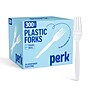 Perk™ Polystyrene Fork, Medium-Weight, White, 300/Pack (PK56401)~#|#~F9DE0045-84D9-42FD-B4B2833C0F6C2627_sc7