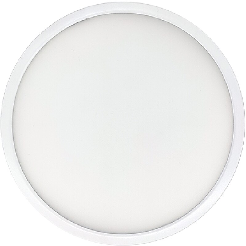 Bulbrite 9" Round 17-Watt 3000K LED Flush Mount Light, 1400 Lumens, White (773608) image 1