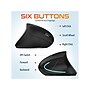 Delton Ergonomic 12 Wireless Ergonomic Vertical Optical Gaming Mouse, Black (DMERG12-WR )~#|#~F9EA1D11-02AF-4B88-BF221C2EB38DC7C7_sc7