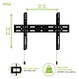 Kanto Fixed Low-profile TV Wall Mount for 32" - 90" TVs, Black (PF300)~#|#~F9EB403B-78F0-4D1C-8A431C5C9844DB88_sc7