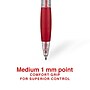 Staples Retractable Ballpoint Pens, Medium Point, Red Ink, Dozen (50792)~#|#~F9EC9A6E-CBCD-444F-980D582F0080DC5C_sc7
