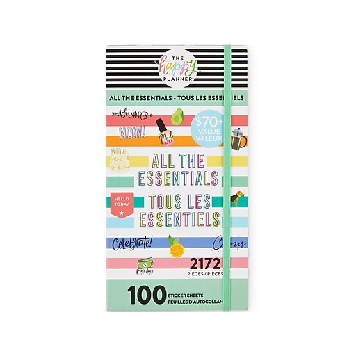 The Happy Planner All the Essentials Mega Value Pack Stickers, Assorted
